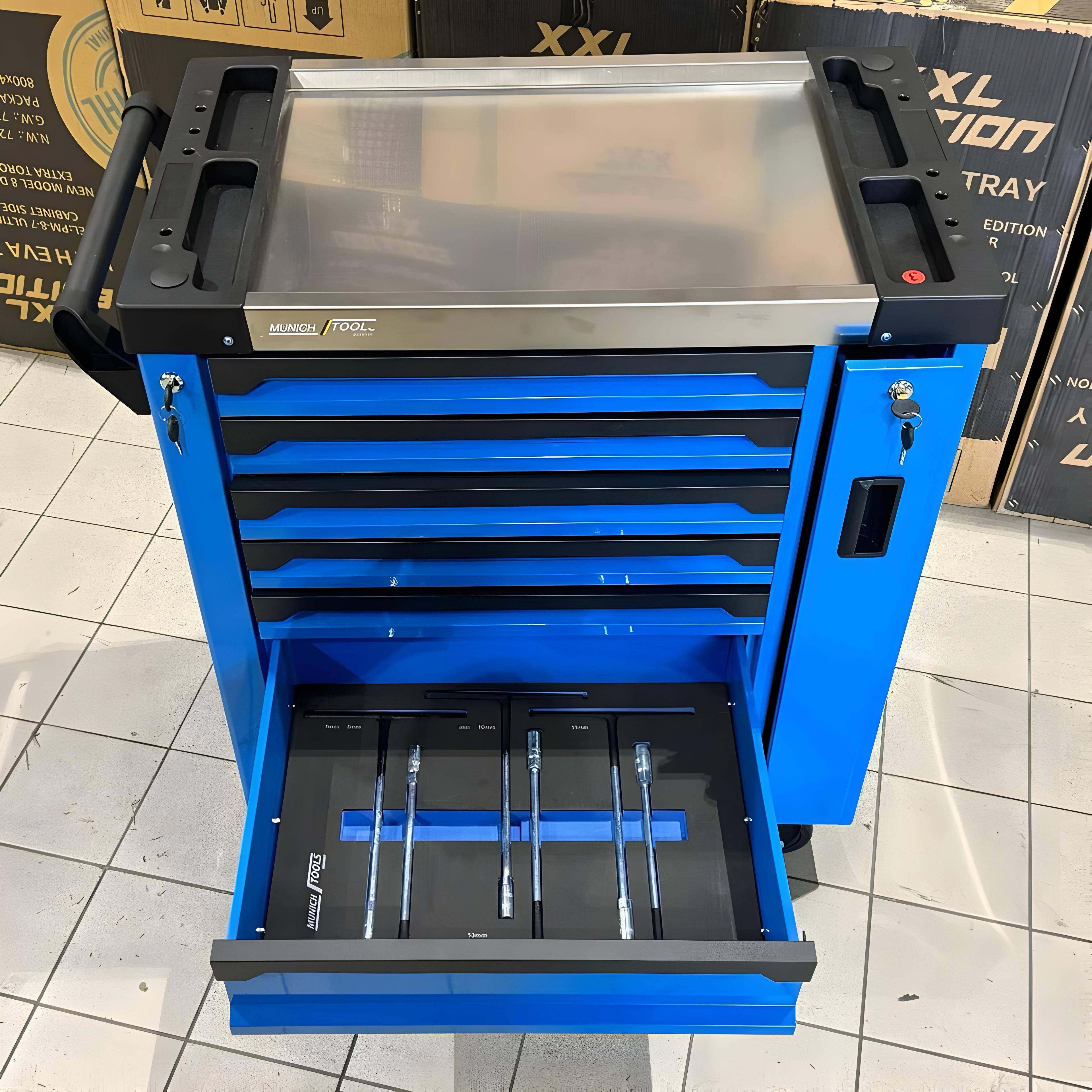 Carrello Attrezzi 8 Cassetti Professionale BLU