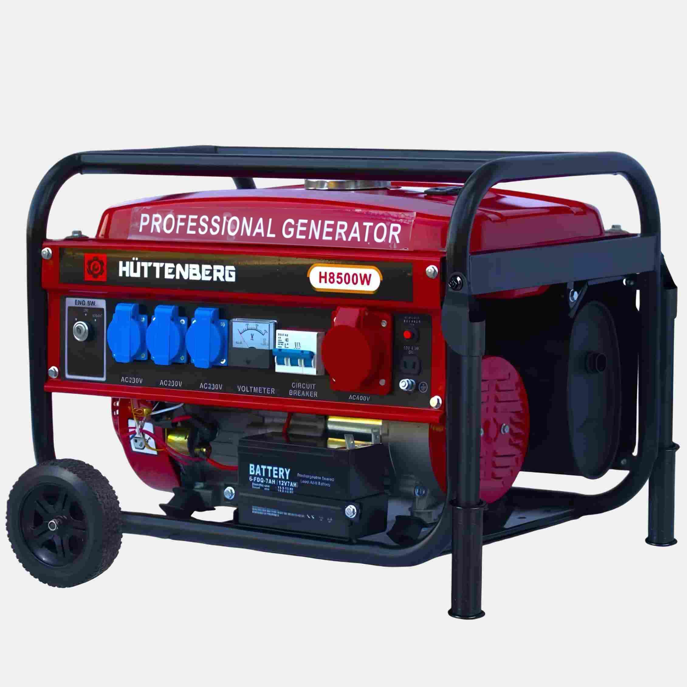 Generatore di Corrente H-8500W Avviamento Elettrico con Batteria