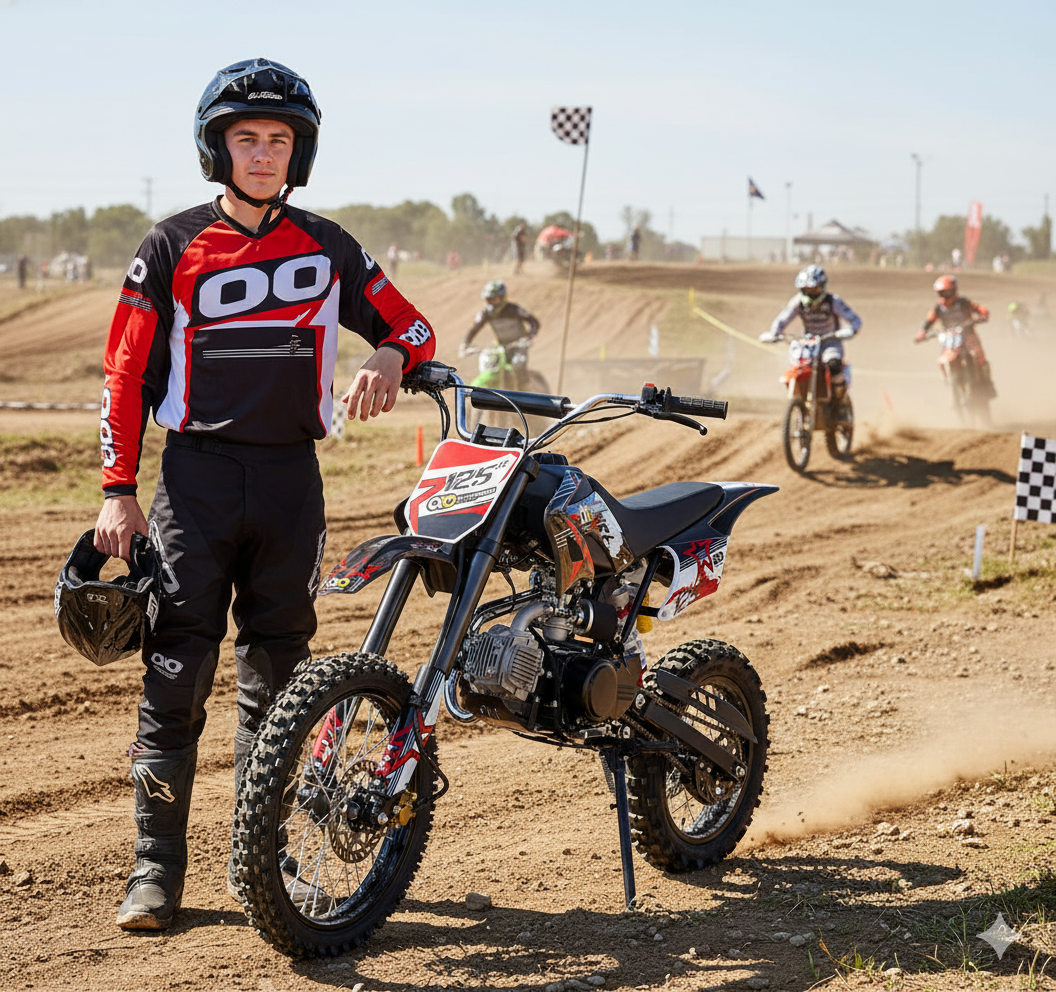 MotoCross 125cc Avviamento a Pedale - RUOTA 17"/14"